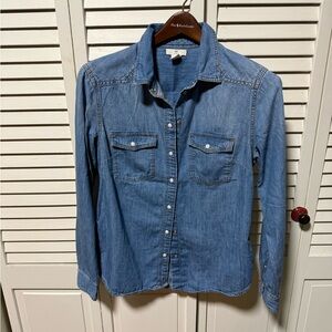 H&M Light Blue Denim Shirt